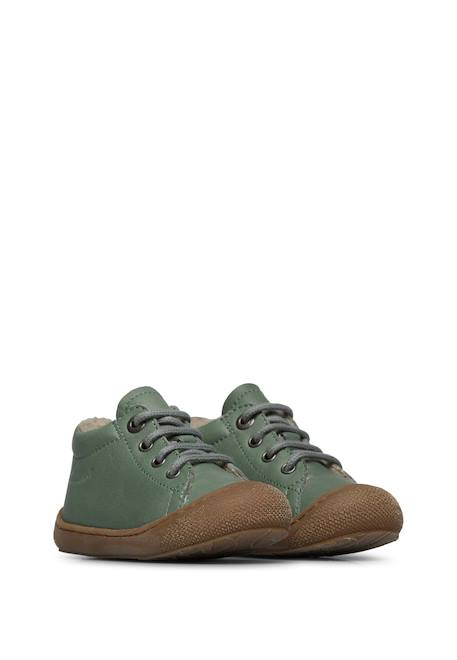 Chaussures premiers pas en cuir doublés en laine cocoon Anthracite-+Beige-+Bordeaux-+Cognac-+Marine-+Marron-+Rose clair-+Sage- 37 - vertbaudet enfant 