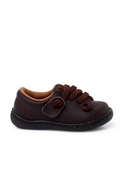 Chaussures-Baskets cuir lavable lacets élastiques