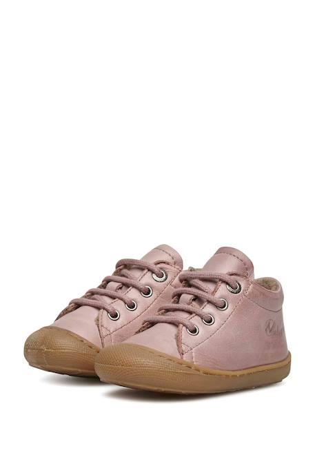 Chaussures premiers pas en cuir doublés en laine cocoon Anthracite-+Beige-+Bordeaux-+Cognac-+Marine-+Marron-+Rose clair-+Sage- 35 - vertbaudet enfant 