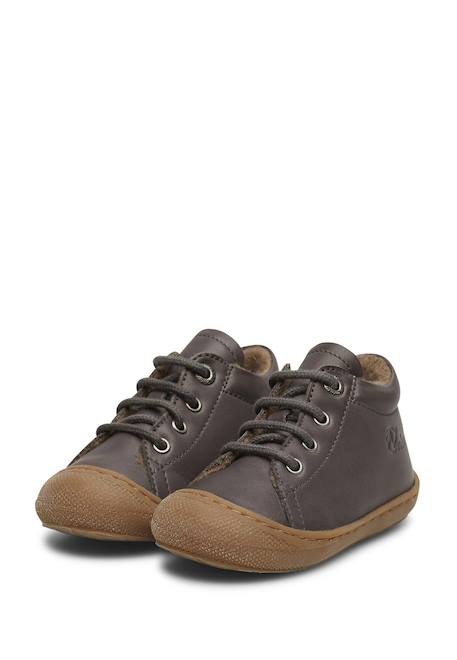 Chaussures premiers pas en cuir doublés en laine cocoon Anthracite-+Beige-+Bordeaux-+Cognac-+Marine-+Marron-+Rose clair-+Sage- 5 - vertbaudet enfant 