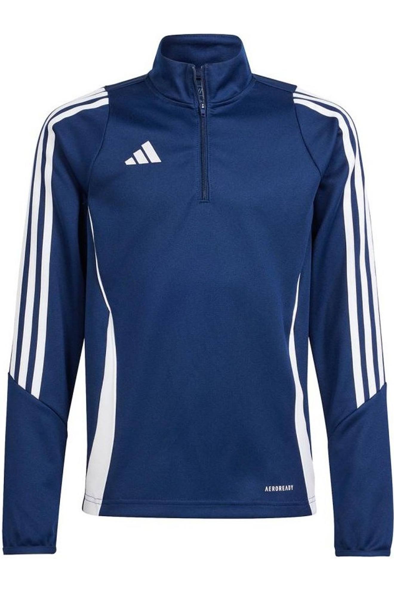 Sweat D’entraînement Enfant - 1/4 Zip - Tiro 24 Bleu Marine