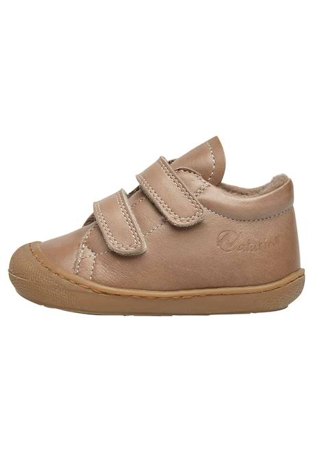 Chaussures premiers pas en cuir doublés en laine cocoon vl Anthracite-+Bleu foncé-+Cognac-+Gris tourterelle-+Marron foncé-+Rose antique-+Rouge foncé-+Sage- 18 - vertbaudet enfant 
