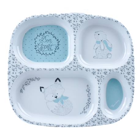 Thermobaby - Assiette Compartimentée Bleu