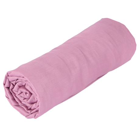 Drap-housse en coton Blanc+Bleu ciel+Gris+Rose+Vert amande 10 - vertbaudet enfant 