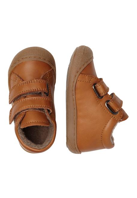 Chaussures premiers pas en cuir doublés en laine cocoon vl Anthracite-+Bleu foncé-+Cognac-+Gris tourterelle-+Marron foncé-+Rose antique-+Rouge foncé-+Sage- 14 - vertbaudet enfant 