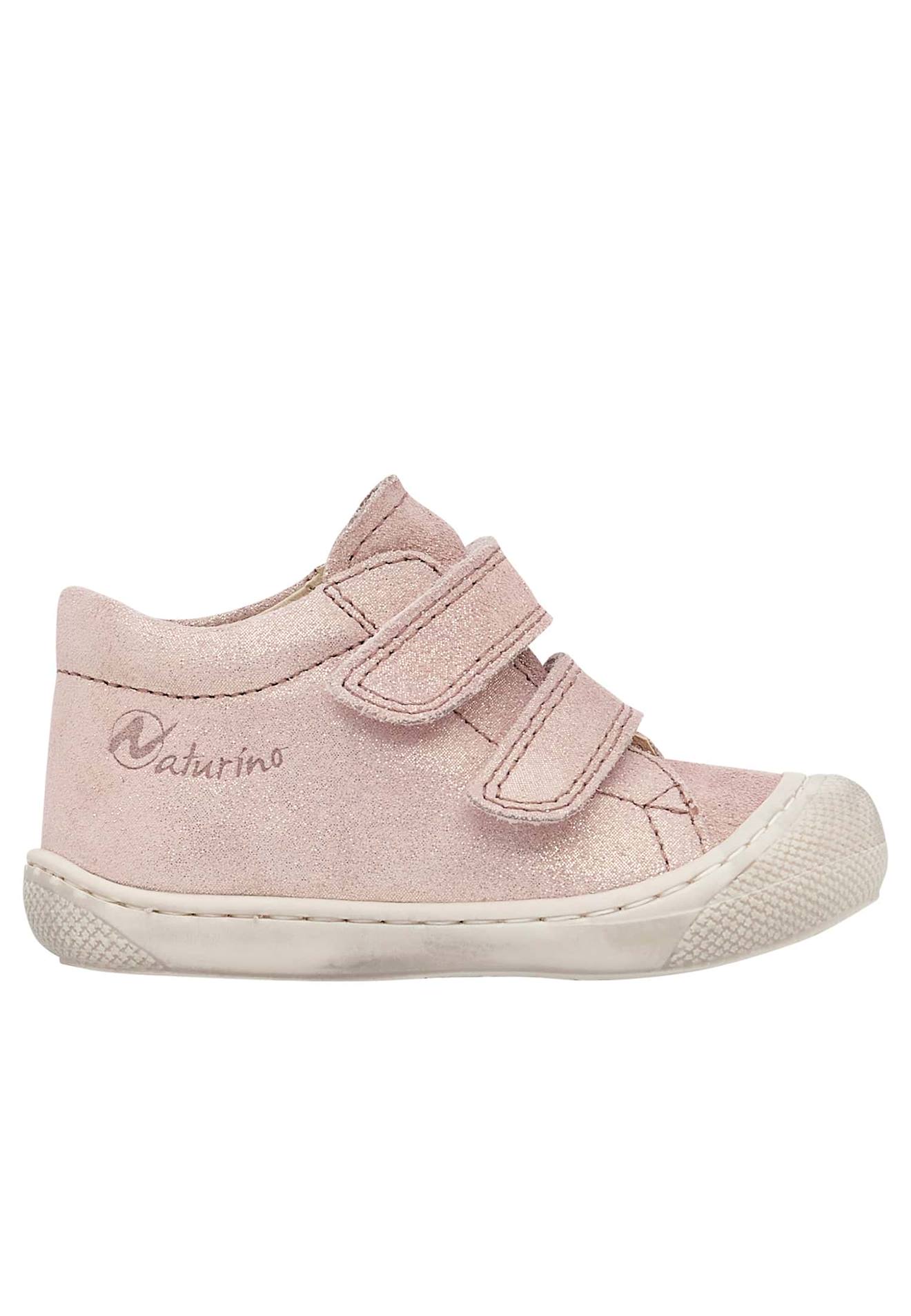 Chaussures Premiers Pas En Suède Pailleté Cocoon Vl Rose-