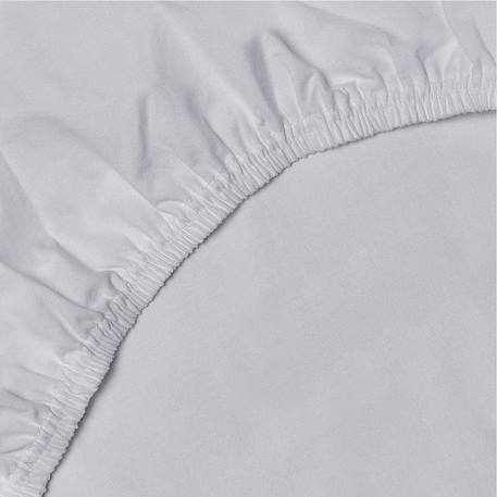 Drap-housse en coton Blanc+Bleu ciel+Gris+Rose+Vert amande 9 - vertbaudet enfant 