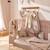 Couverture luxe fausse fourrure angora afternoon tea (70 x 100 cm) Rose, marron, vert 2 - vertbaudet enfant 