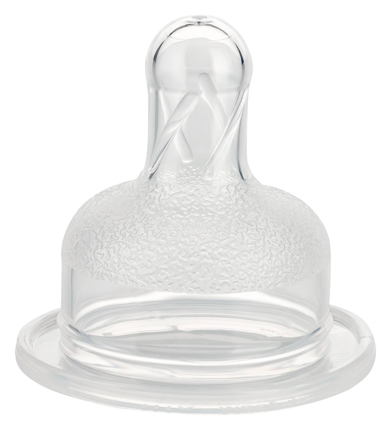 2 Tétines En Silicone Gros Biberons Type Médium Débit Moyen Transparent