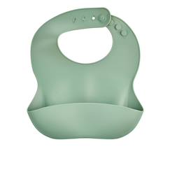 -Bavoir silicone avec récupérateur