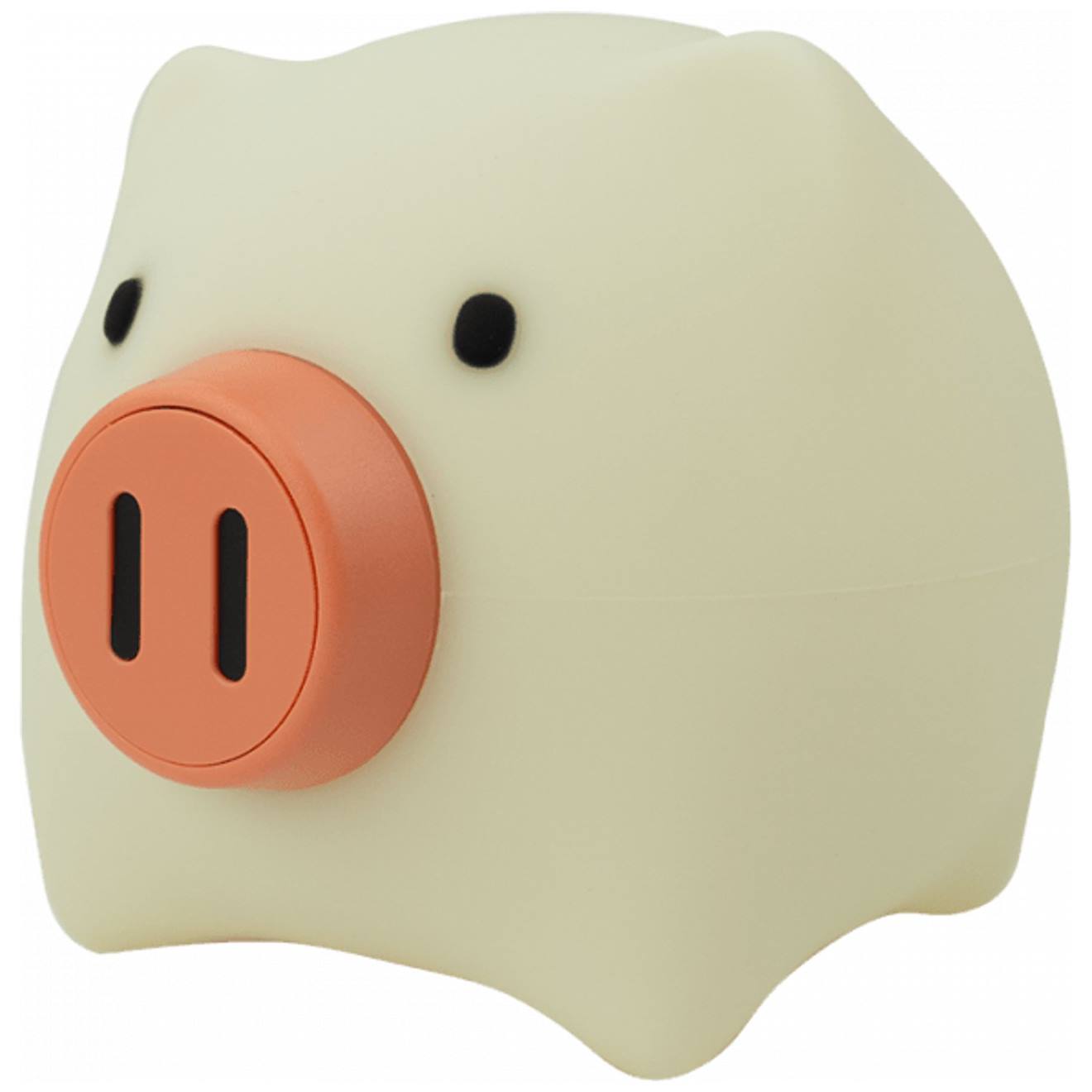 Veilleuse Rechargeable Cochon Blanc, Rose, Noir