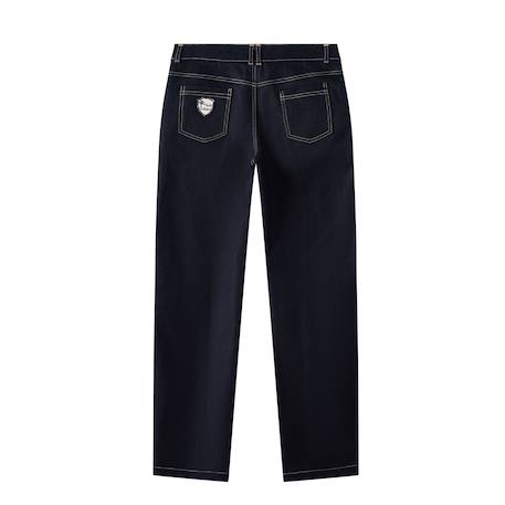 Jeans   coupe chino      sainclair Bleu foncé 4 - vertbaudet enfant 