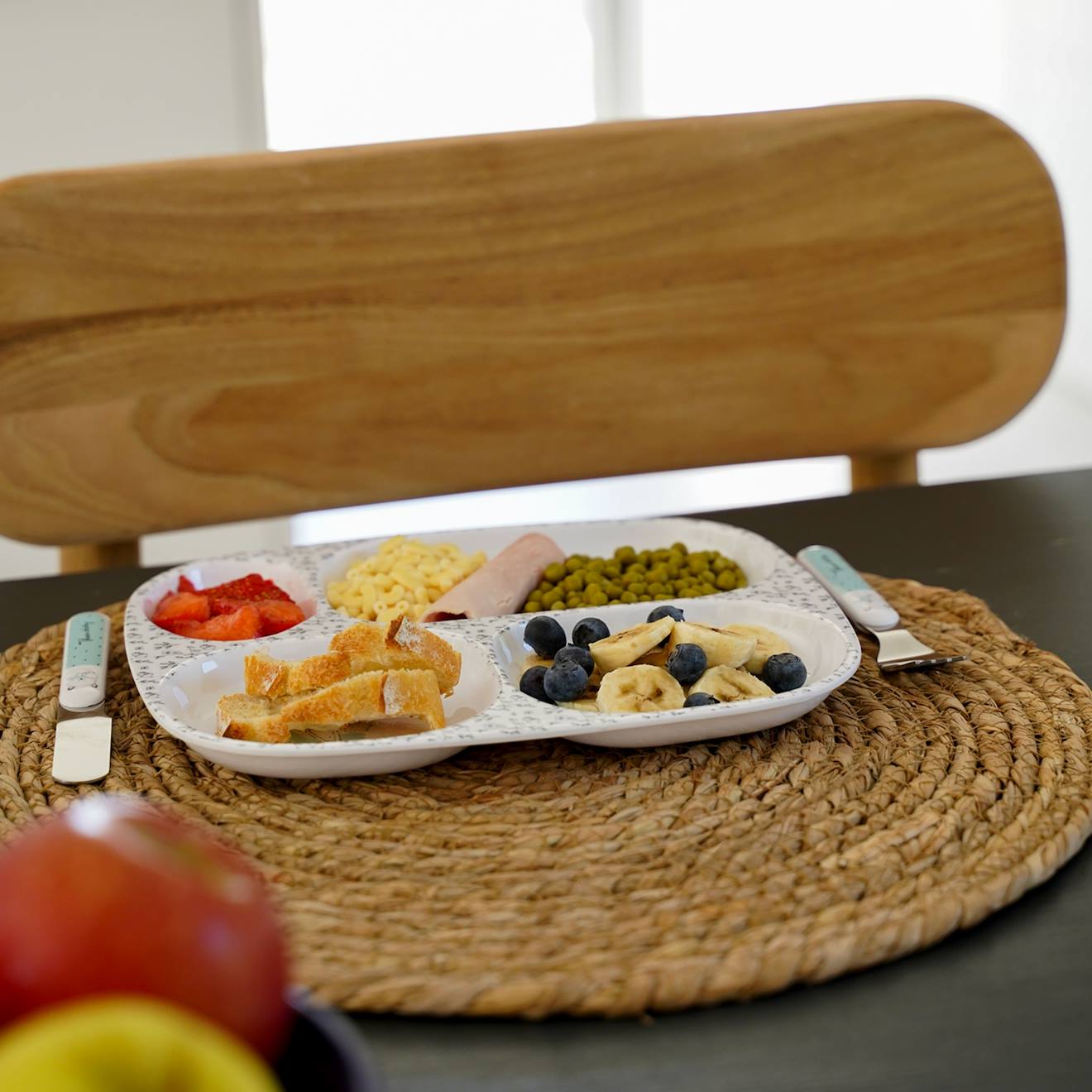 Assiette Compartimentée Bleu (Thermobaby) - Image 1