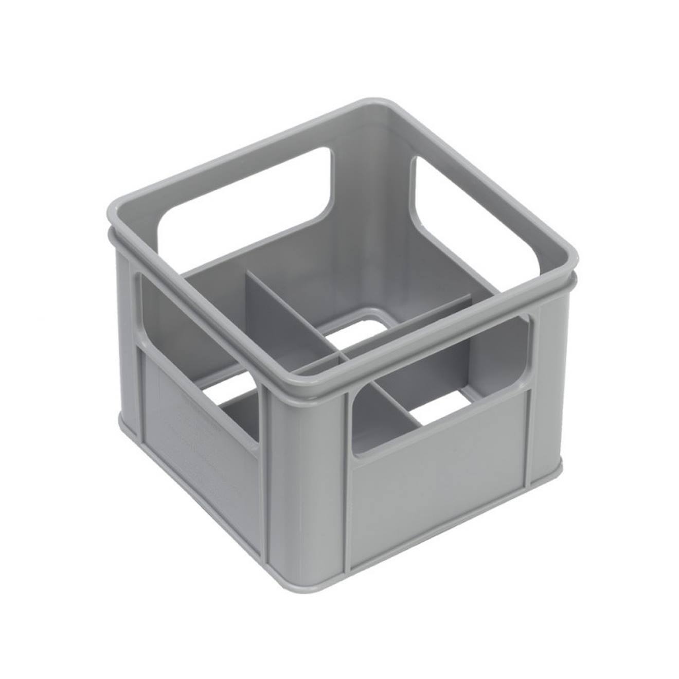 Bac À 4 Gros Biberons Gris Charme