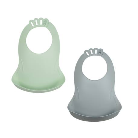 Thermobaby - Lot De 2 Bavoirs Bibou Vert