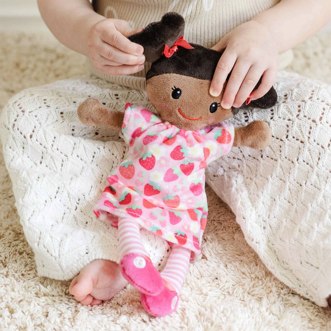 Poupée Peluche Doudou Pour Enfant Ava Ava, Rose (Tiger Tribe) - Image 1