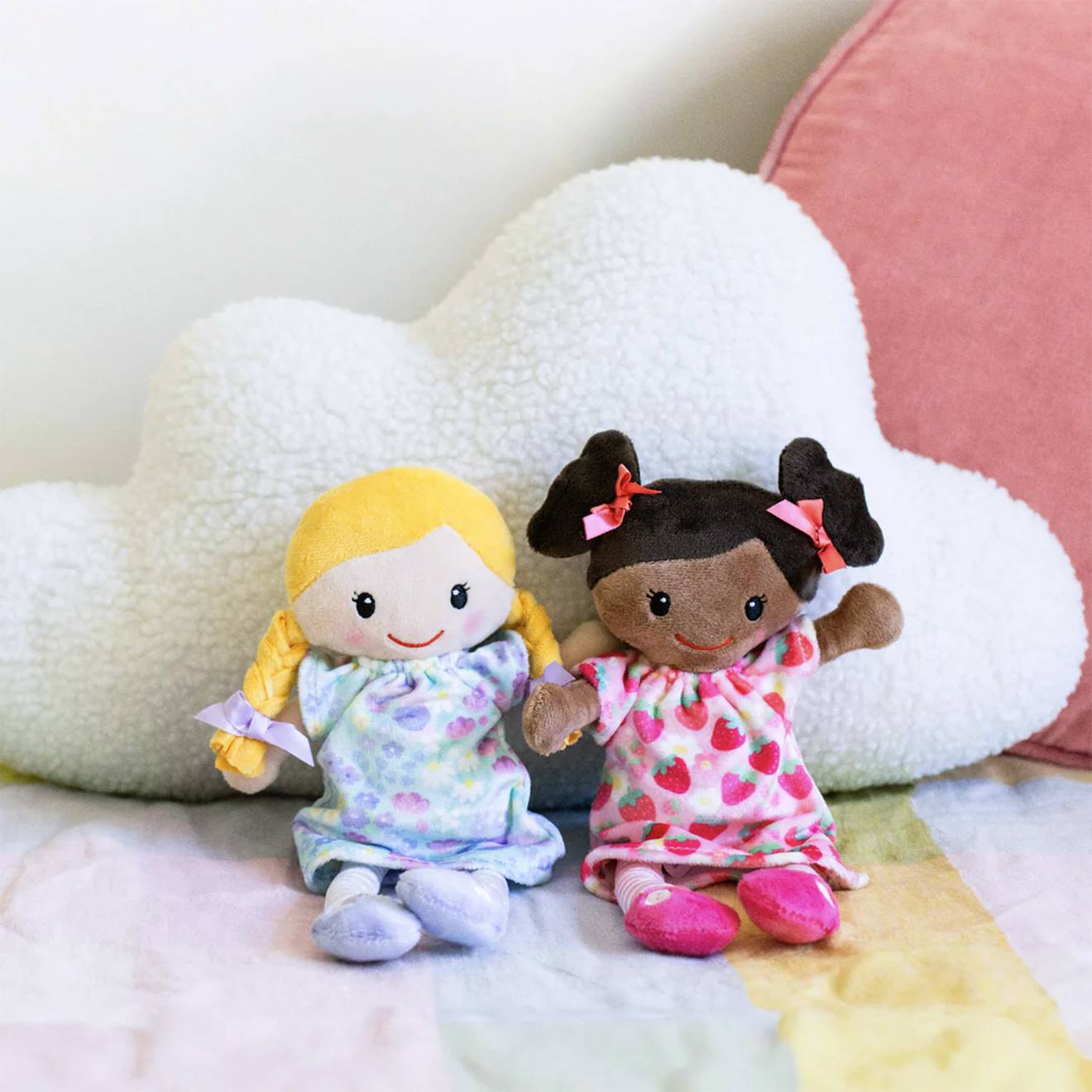 Poupée Peluche Doudou Pour Enfant Ava Ava, Rose (Tiger Tribe) - Image 2