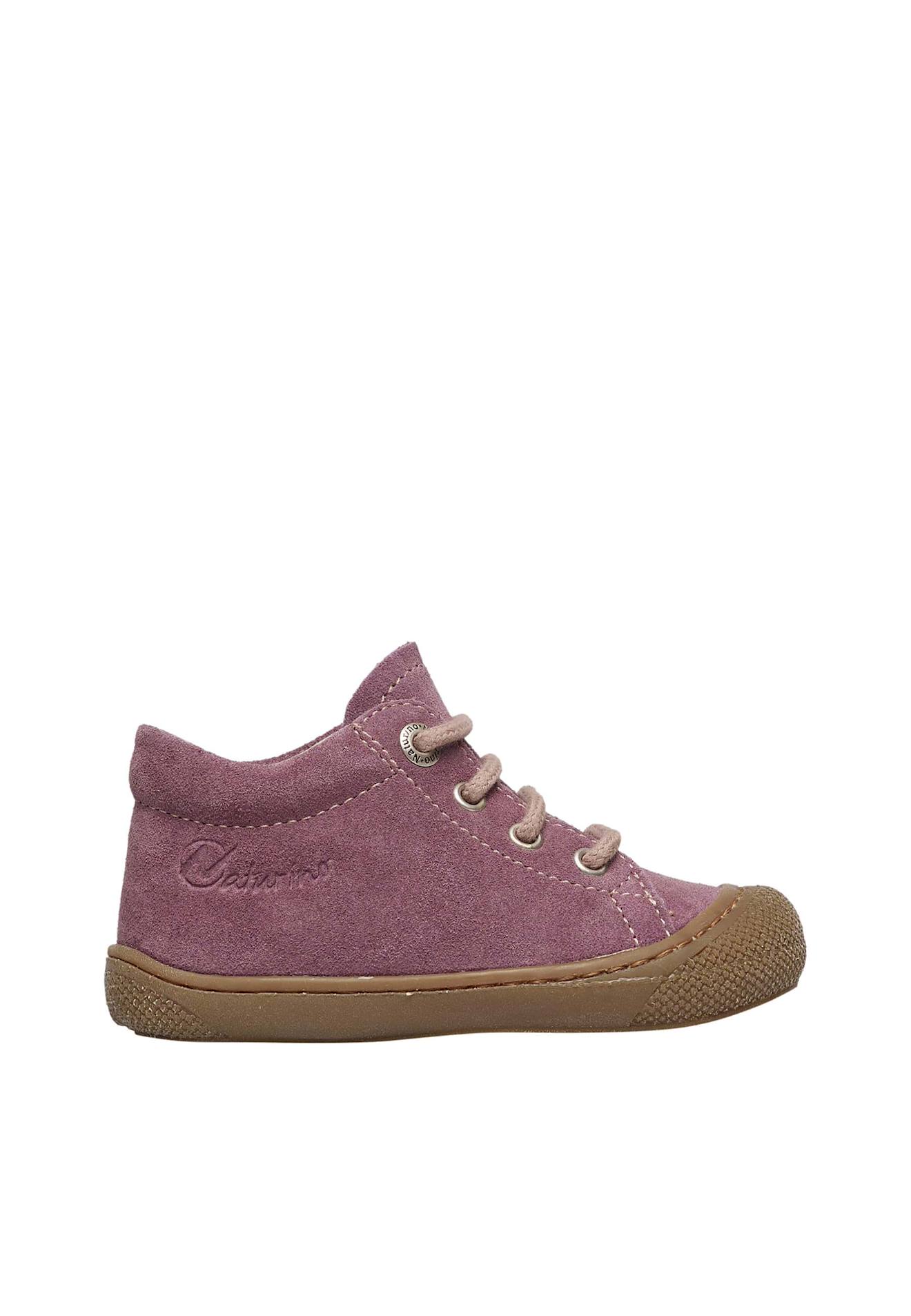 Chaussures Premiers Pas En Suède Cocoon Violet-