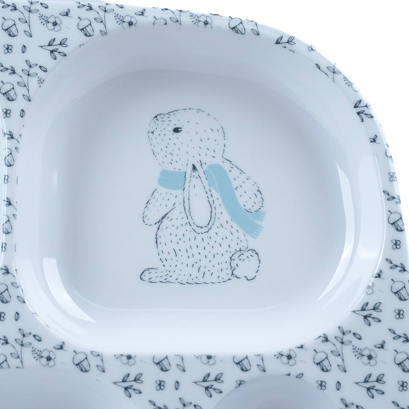 Assiette Compartimentée Bleu (Thermobaby) - Image 2