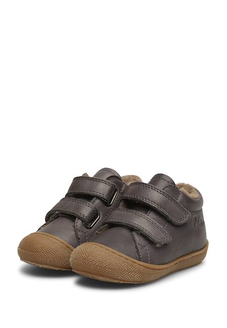 Chaussures premiers pas en cuir doublés en laine cocoon vl Anthracite-+Bleu foncé-+Cognac-+Gris tourterelle-+Marron foncé-+Rose antique-+Rouge foncé-+Sage- 5 - vertbaudet enfant 