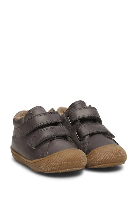Chaussures premiers pas en cuir doublés en laine cocoon vl Anthracite-+Bleu foncé-+Cognac-+Gris tourterelle-+Marron foncé-+Rose antique-+Rouge foncé-+Sage- 2 - vertbaudet enfant 