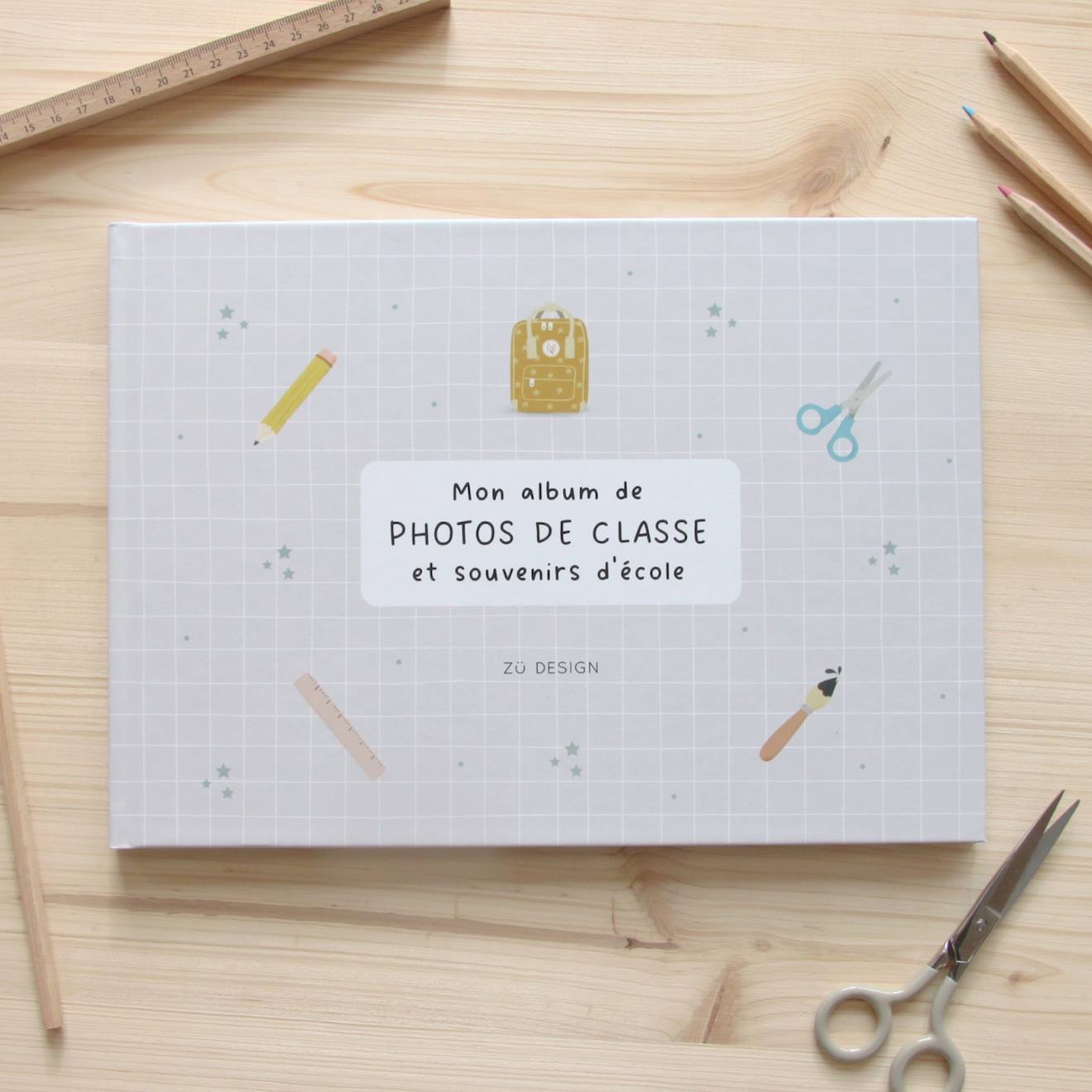 Album Photos De Classe Et Souvenirs D'école Gris (Zü) - Image 1