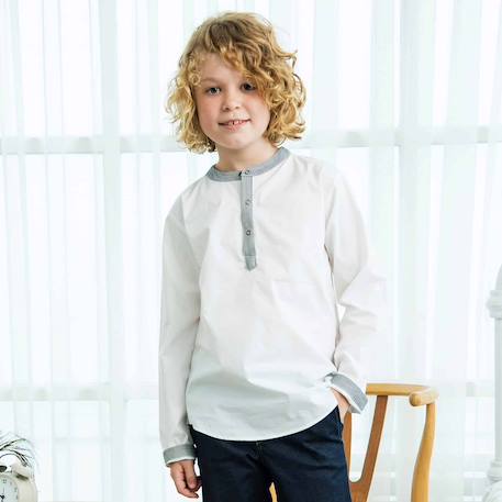 Garçon-Chemise  col mao pour   rimbaud