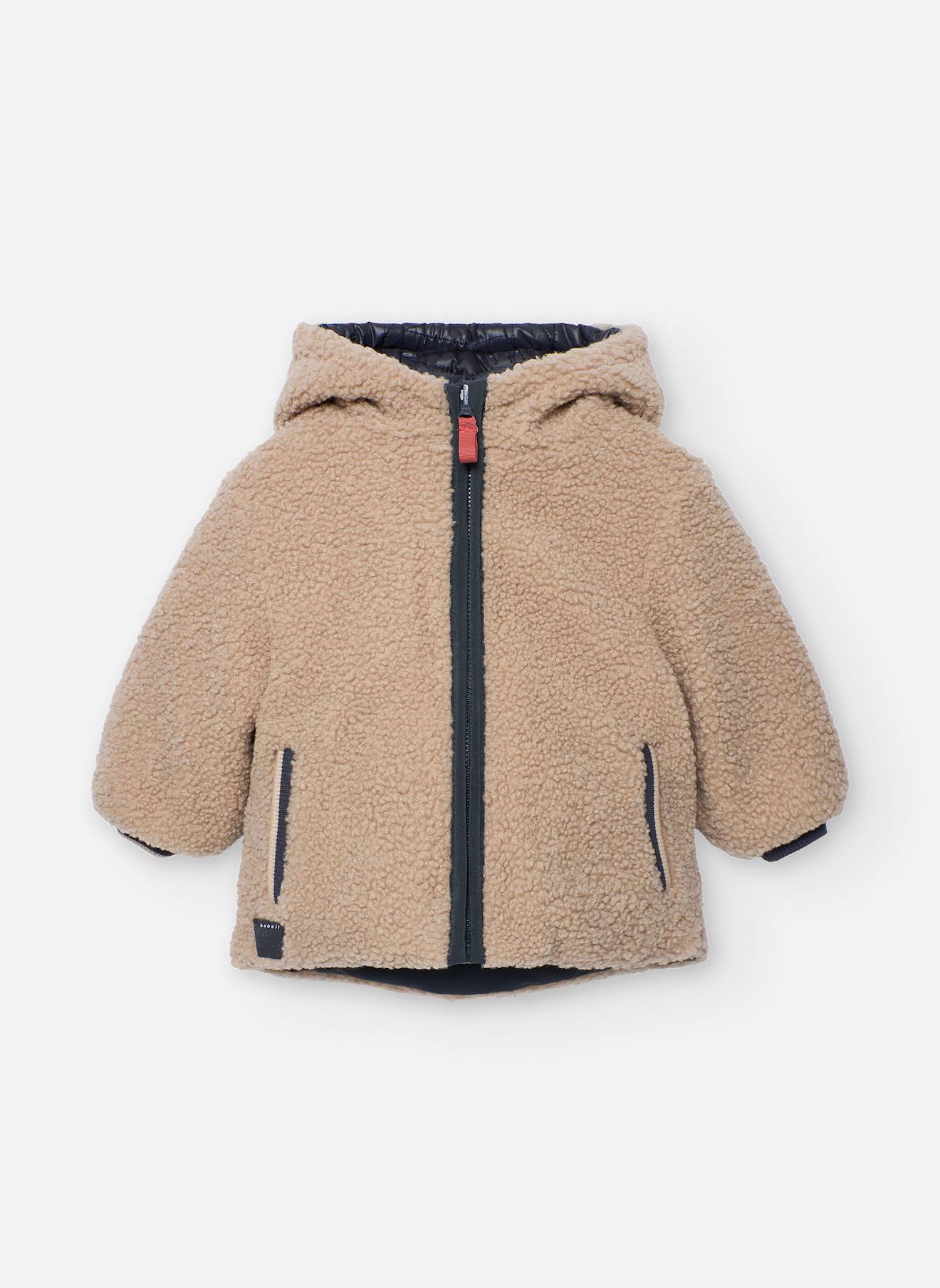 Parka Garçon En Tissu Technique Réversible Gris