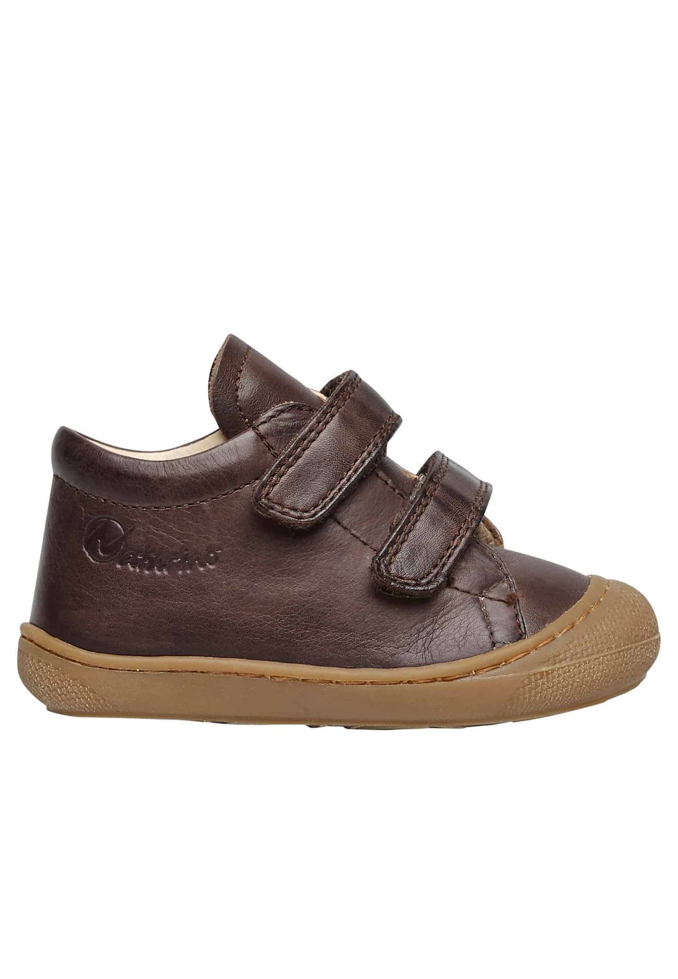 Chaussures Premiers Pas En Cuir Cocoon Vl Marron Foncé-
