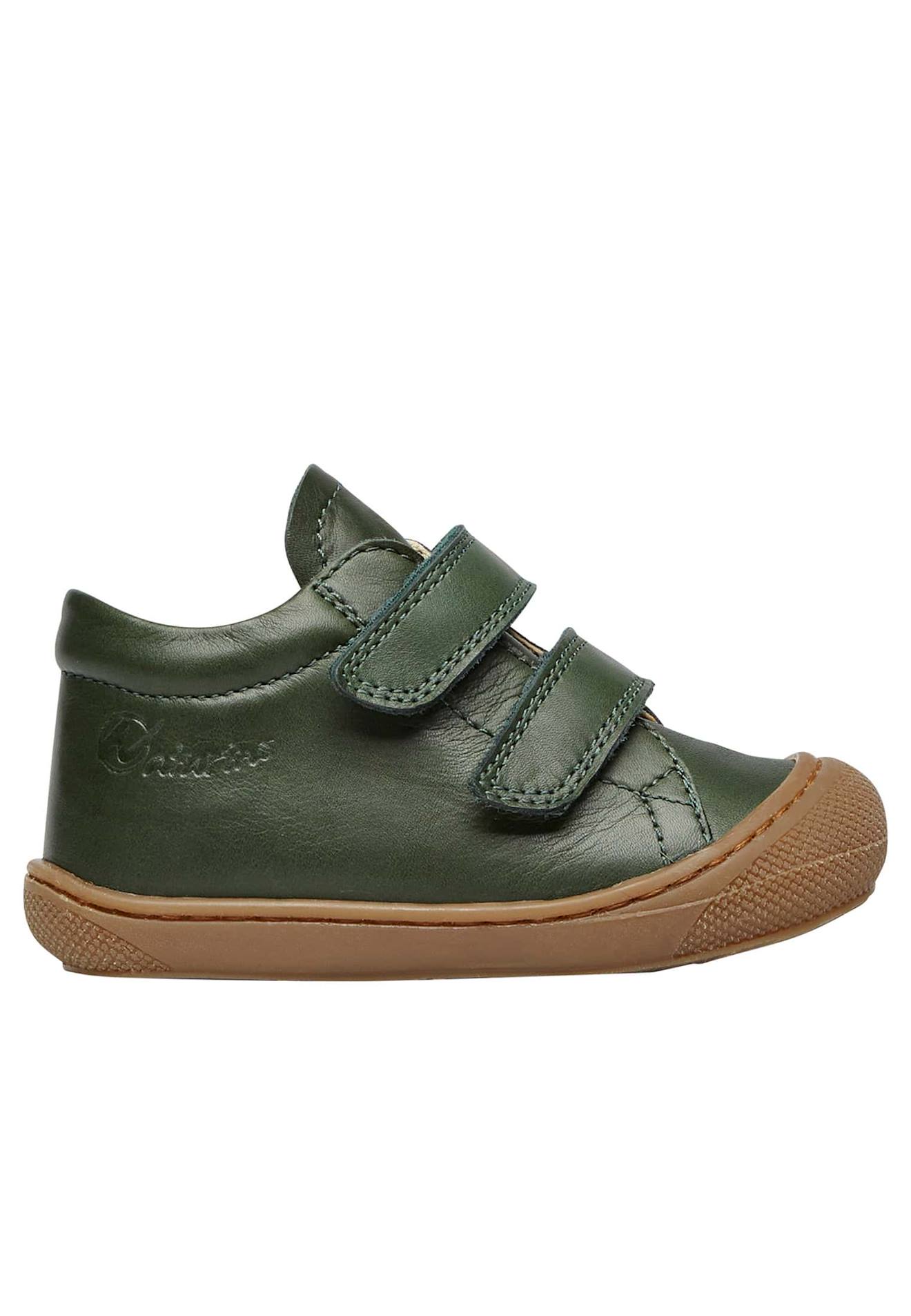 Chaussures Premiers Pas En Cuir Cocoon Vl Vert Foncé-