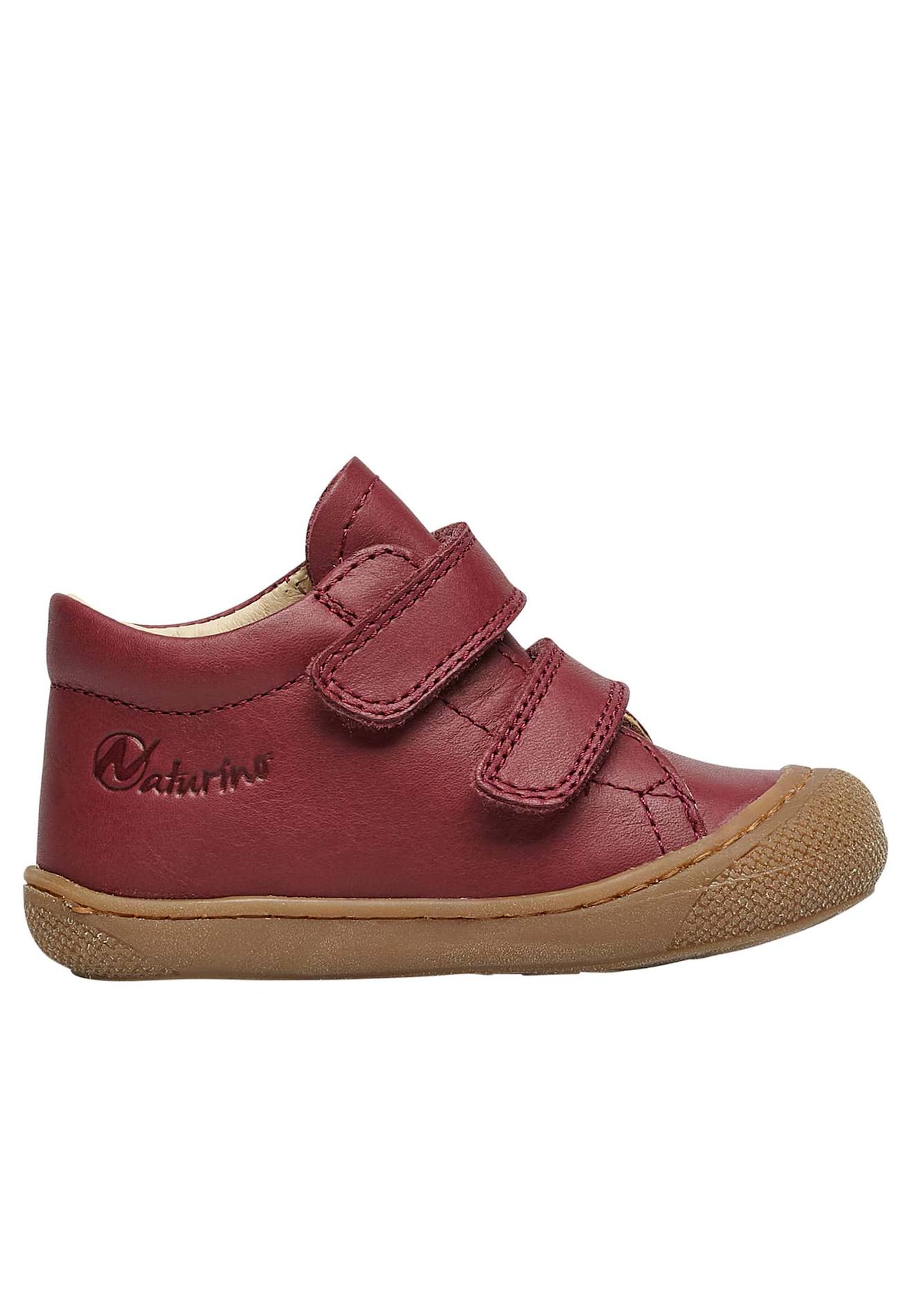 Chaussures Premiers Pas En Cuir Cocoon Vl Rouge-marron-