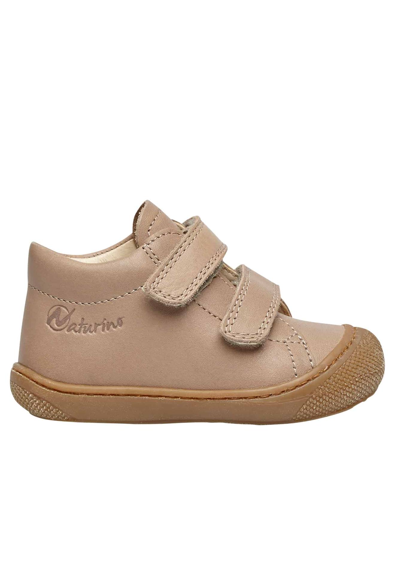 Chaussures Premiers Pas En Cuir Cocoon Vl Beige-cognac