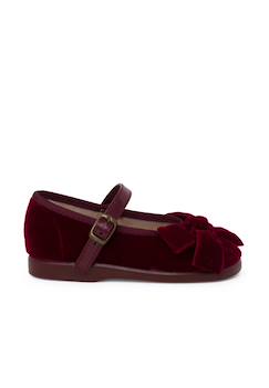 Chaussures-Chaussures fille 23-38-Ballerines, babies-Babies bride simili cuir nœud velours