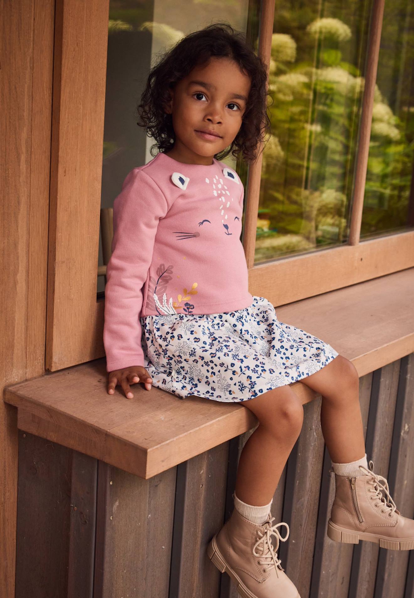 Robe bébé céleste rose