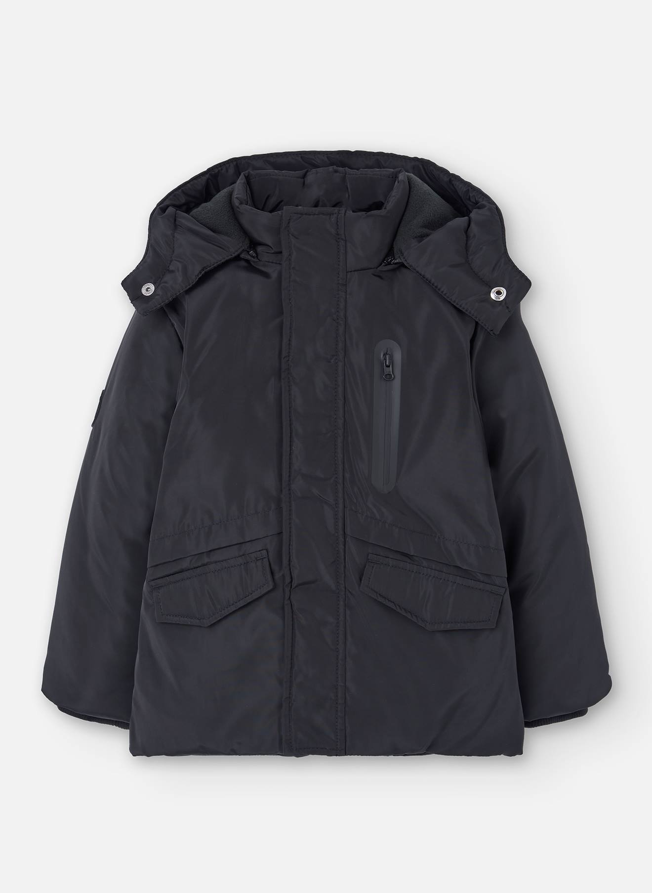 Parka En Toile Technique Noir