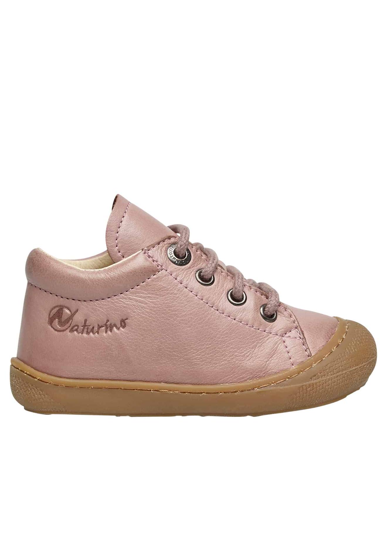 Chaussures Premiers Pas En Cuir Cocoon Rose-