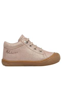 Chaussures-Chaussures bébé 17-26-Chaussures en suède pailleté cocoon