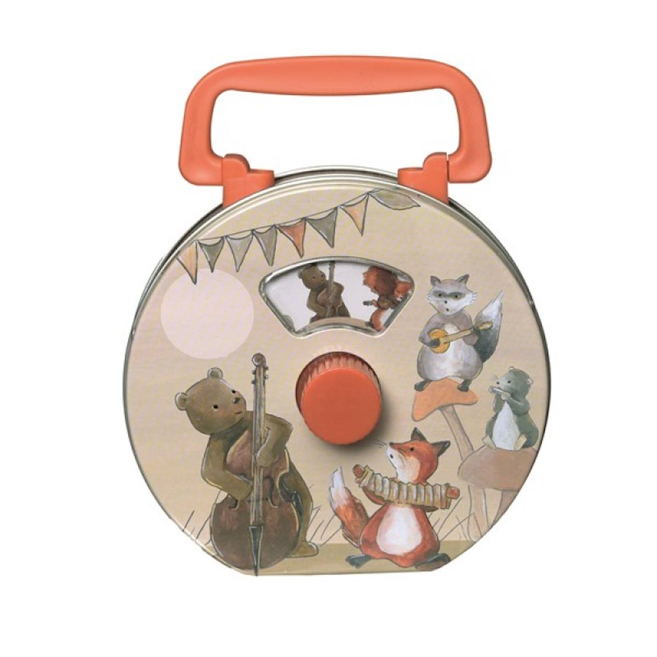 Boite À Musique En Métal Musiciens Beige