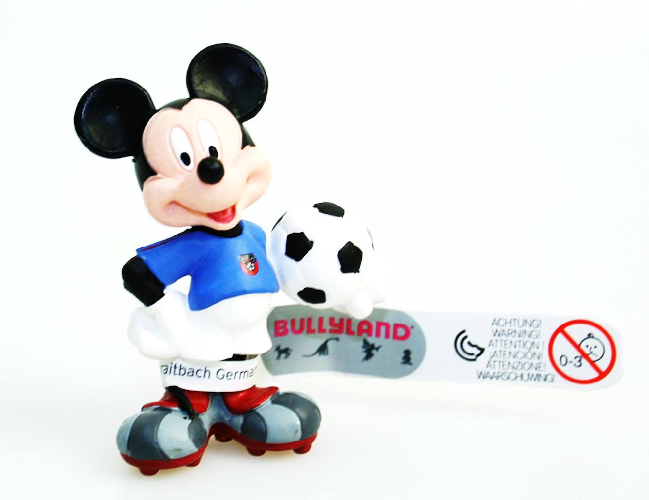 Figurine Mickey Footballeur Italien Bleu
