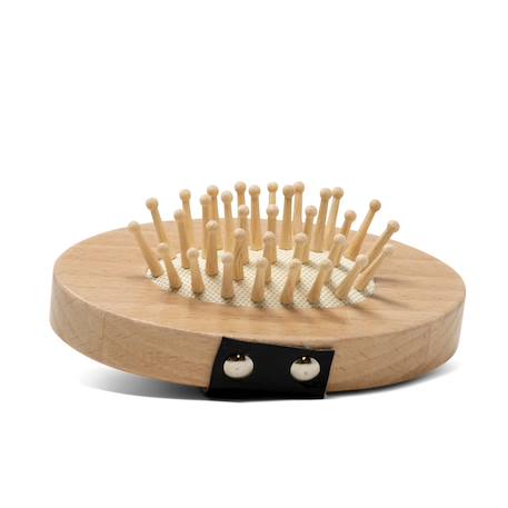Byastrup - Brosse Pour Cheval Bâton Beige
