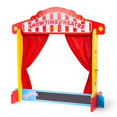 Jouet-Jeux d'imagination-Castelet de théâtre de marionnettes