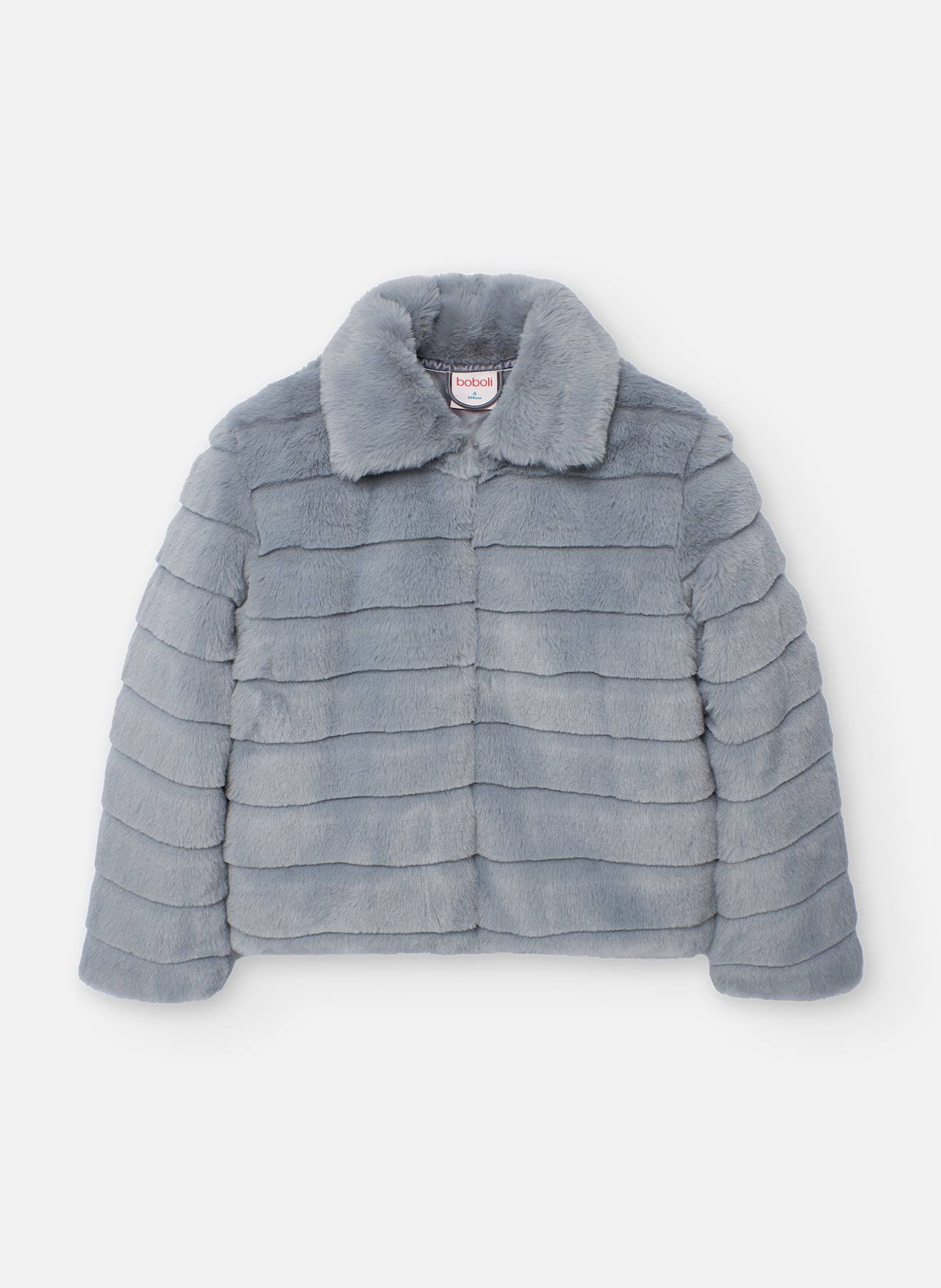 Manteau Fille En Molleton Gris