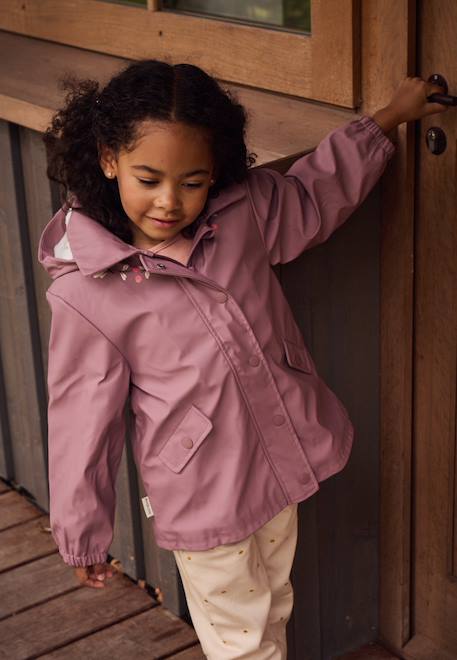 Fille-Manteau, veste-Manteau enfant imperméable doublé sherpa sora