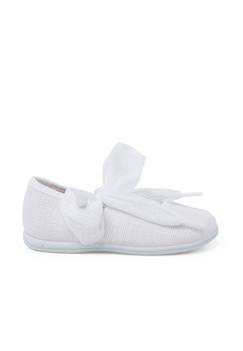 Ballerines laçage tulle plumetis  - vertbaudet enfant