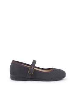 Chaussures-Chaussures fille 23-38-Ballerines, babies-Babies piquées en serratex à boucle