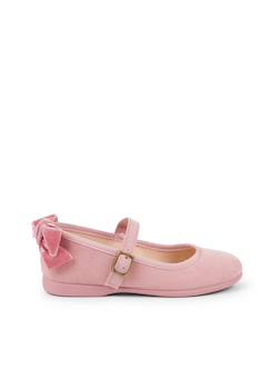 Chaussures-Chaussures fille 23-38-Ballerines, babies-Babies à boucle et noeud arrière velours