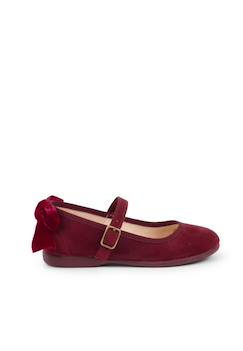 Chaussures-Chaussures fille 23-38-Ballerines, babies-Babies à boucle et noeud arrière velours