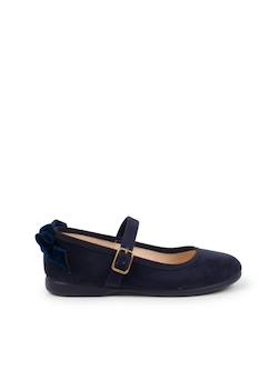Chaussures-Chaussures fille 23-38-Ballerines, babies-Babies à boucle et noeud arrière velours