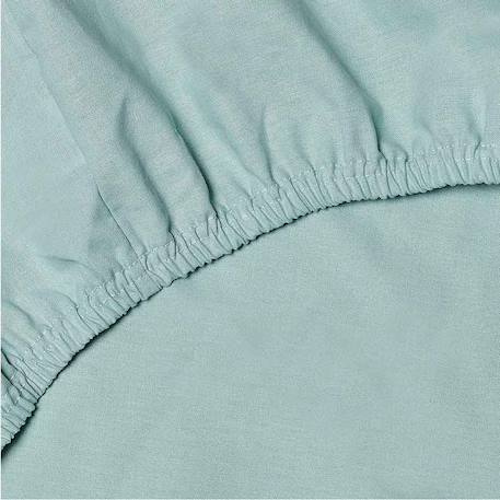 Drap-housse en coton Blanc+Bleu ciel+Gris+Rose+Vert amande 15 - vertbaudet enfant 
