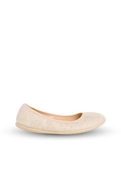Ballerines pour fille  en lin métallisé  - vertbaudet enfant